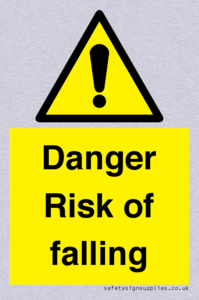 Danger Risk of falling